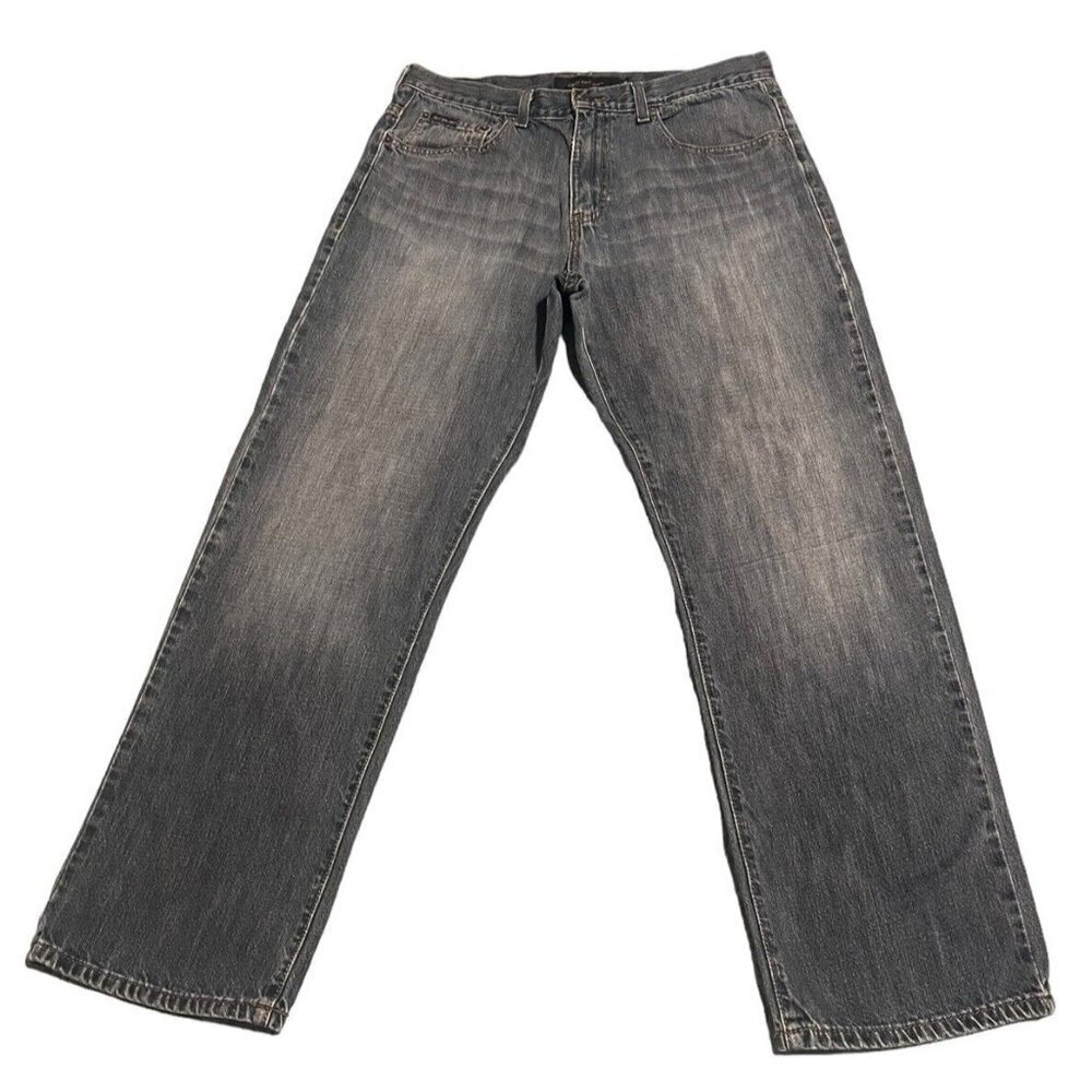 Calvin Klein Jeans Mens Size 34x31 Relaxed Straight Blue Med Wash Denim EUC